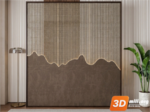 Folding screen Skp Files 
